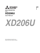 Mitsubishi Electric XD206U User manual