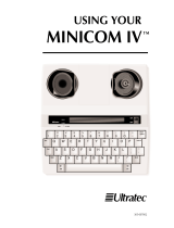 Ultratec Minicom IV User manual