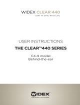 Widex CLEAR C4-9 User manual