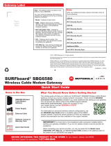 Motorola SBG6580 Series User guide