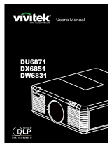 Vivitek DW6831 User manual