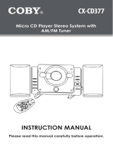 COBY electronic CXCD377 - Micro System User manual