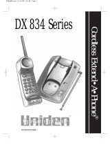 Uniden DX 834 Series User manual