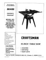 Craftsman 113298720 Owner's manual