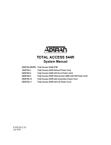 ADTRAN Total Access 544 User manual