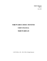 Motorola M68CPU32BUG User manual