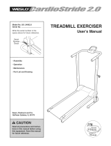 Weslo Cardio Stride 2.0 Treadmill User manual