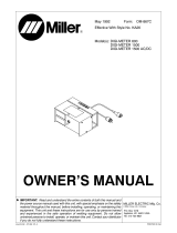 Miller Electric GPS-1500A Owner's manual