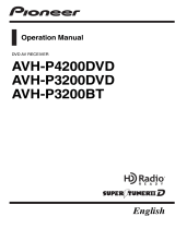 Pioneer AVH-P3200BT User manual
