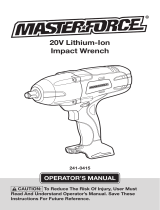 MasterForce 241-0415 User manual