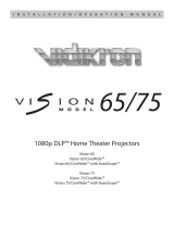 Vidikron Vidikron Vision Model 65 User manual
