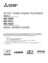 Mitsubishi WD-73640 User manual