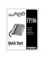 Uniden FP106 User manual