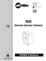 Miller ROI CE (REMOTE OPERATOR INTERFACE) Owner's manual