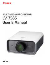 Canon LV-7585 User manual