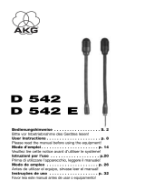 AKG D 542 E Owner's manual