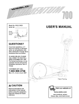 Weslo MOMENTUM 700 User manual