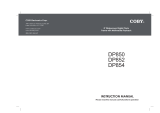 Coby DP852-1G - Digital Photo Frame User manual