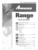 Amana MGR5755QDB - 30 Ing Gas Range Owner's manual