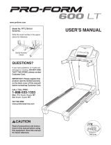Pro-Form 600 LT - PFTL70010 User manual