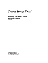 Compaq StorageWorks TM RAID Array 3000 Pedestal Storage Subsystem User manual