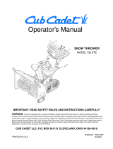 Cub Cadet 730 STE User manual