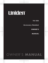 Uniden TCX950 - TCX 950 Cordless Extension Handset User manual