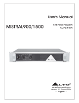 Alto MISTRAL1500 User manual