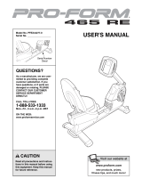 Pro-Form RB 310 User manual