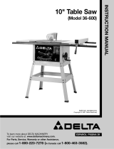 Delta 36-600 User manual