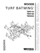Woods Turf Batwing TBW180 User manual