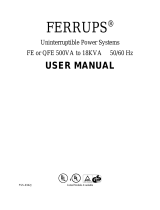 Powerware FerrUPS QFE User manual