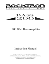 Rocktron BASS200​ Owner's manual