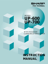 Sharp UP600 User manual