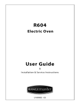 Rangemaster R604 Oven User manual