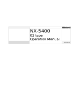 Uniwell NX-5400 Operating instructions