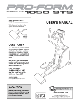 Pro-Form 1050 STS User manual