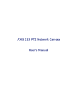 Axis 213 PTZ User manual