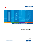 Matrox PJ-4OLP User manual