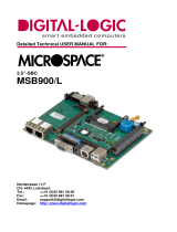 DIGITAL-LOGIC Microspace MSB900 User manual