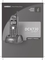 Uniden DCX730 - DCX 730 Cordless Extension Handset User manual