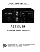 Alpha Power ALPHA 89 Specification