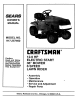 Sears 917.257462 User manual