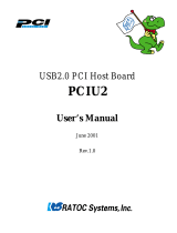 Ratoc Systems PCIU2 User manual