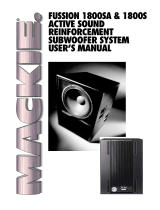 Mackie 1800S User manual