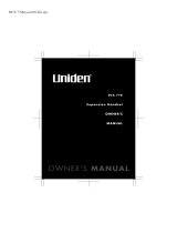 Uniden DCX 770 User manual