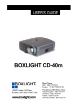 BOXLIGHT CD-40m User manual