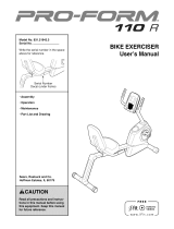 ProForm 831.21911.0 Owner's manual