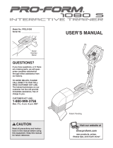 Pro-Form 880 S User manual