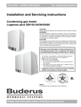 Buderus Logamax plus GB142-60 Owner's manual